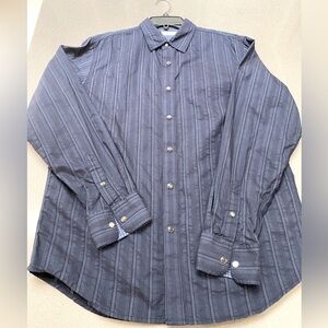 Sable & Stone Print Long Sleeve Shirt w/ pearl snaps, Men's size M